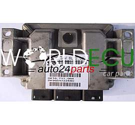 ECU ENGINE CONTROLLER CITROEN C3 1.4 MAGNETI MARELLI IAW 6LP2.02, IAW6LP202, HW 16.631.044, 16631044, 9647498180, SW 16.711.064, 16711064, 9654722580