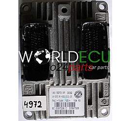 CENTRALINA DO MOTORE FIAT GRANDE PUNTO 199 1.2 IAW5SF3M1, IAW 5SF3.M1/HW300/2103-L65 7NCI+TE4K 51847326