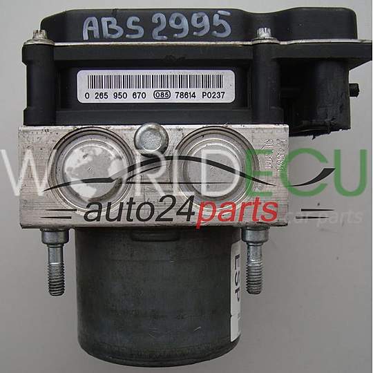 Abs Pump Module FIAT BRAVO BOSCH 0 265 235 291, 0265235291, 51789679, 0265950670