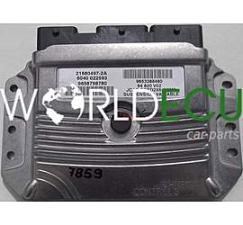 CALCULATEUR MOTEUR PEUGEOT 407 2.7, 21680497-2A, 216804972A, 6040 022593, 6040022593, 9658798780