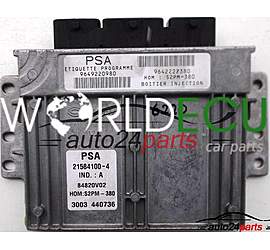 ECU ENGINE CONTROLLER CITROEN C3 1.4 21584100-4, 9649220980, 84820V02, 9642222380