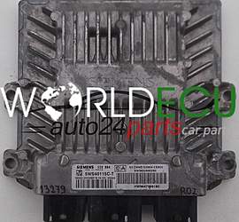 CENTRALINA MOTORE PEUGEOT CITROEN SIEMENS SID 804 5WS40115C-T, 5WS40115CT, SW 9652890280, HW 9647568180