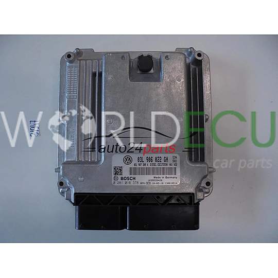 Calculateur Moteur VOLKSWAGEN 0281016378 03L906022GH EDC17CP20