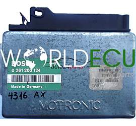 ECU ENGINE CONTROLLER ALFA ROMEO 164 SPIDER 2.0 BOSCH 0261200124, 0 261 200 124