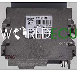 CALCULATEUR MOTEUR RENAULT TWINGO 1.2, MAGNETI MARELLI IAW 6R.20, IAW6R20, 7700860324, 7700874630, 16085.134, 16085134