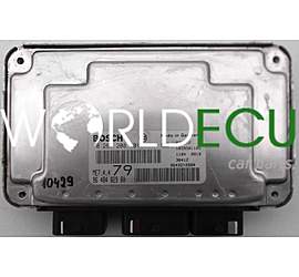 ECU ENGINE CONTROLLER  CITROEN, PEUGEOT 206 1.6 16V, BOSCH 0 261 208 101, 0261208101, 96 484 829 80, 9648482980, ME7.4.4 79
