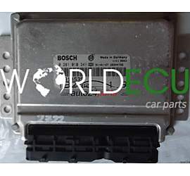 ECU ENGINE CONTROLLER FIAT BRAVA BRAVO 1.9 JTD 46814535 18241HD BOSCH 0281010341, 0 281 010 341, 28SA4786