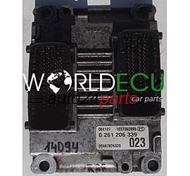 ECU ENGINE CONTROLLER FIAT PUNTO BOSCH 0 261 206 339, 0261206339, 00467826320