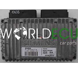 ECU AUTOMATIC GEARBOX PEUGEOT 206 1.6 SIEMENS S118047517 D, 9642162280