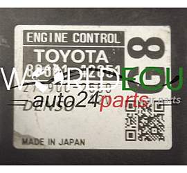 CENTRALINA MOTORE TOYOTA RAV4 2.2D DENSO 275900-2550, 2759002550, 89661-42851, 8966142851