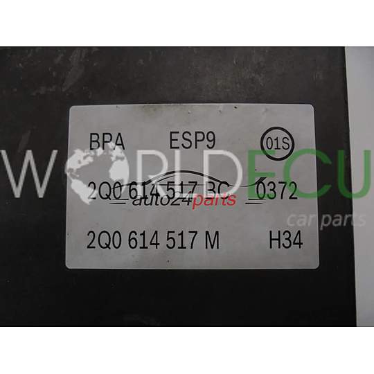 POMPE HYDRAULIQUE ET CALCULATEUR d'ABS VOLKSWAGEN 0265295457 2Q0614517BC 0265956687