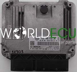 CENTRALINA MOTORE VW VOLKSWAGEN PASSAT BOSCH 0 261 S06 487, 0261S06487, 03C 906 016 BA, 03C906016BA