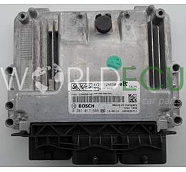 FORD FIESTA 1.6 TDCI BOSCH 0 281 017 588, 0281017588, FoMoCo AV21-12A650-HE, AV2112A650HE, DZL7S