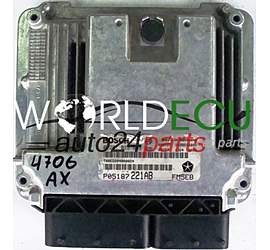 CENTRALINA MOTORE JEEP CHEROKEE 2.8 CRDI BOSCH 0281013649, 0 281 013 649, P05187221AB FM5EB