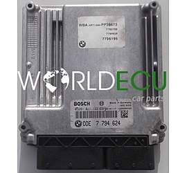 CENTRALINA MOTORE BMW E46 320 BOSCH 0 281 011 122, 0281011122, DDE 7 794 624, DDE7794624, 7794624