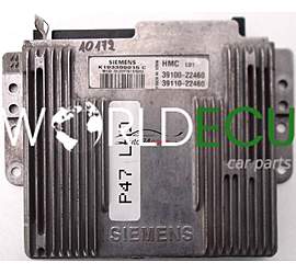 ECU ENGINE CONTROLLER HYUNDAI ACCENT 1.5, SIEMENS K103300015 C, K103300015C, 39100-22460, 3910022460, 39110-22460, 3911022460