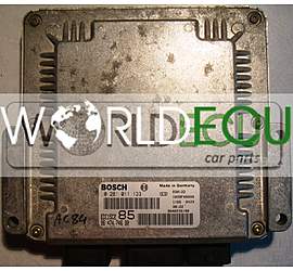 CENTRALINA MOTORE CITROEN C8 PEUGEOT 0281011133 / 9647474680 / 9640938180 / EDC15C2 85 / 1039F00000