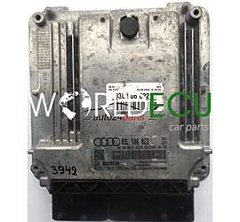 ECU ENGINE CONTROLLER AUDI A4 2.0 TDI 03L906022, 03L 906 022, 03L906022B, BOSCH 0281014592, 0 281 014 592, DIESEL EDC17CP14 CAGC 3177