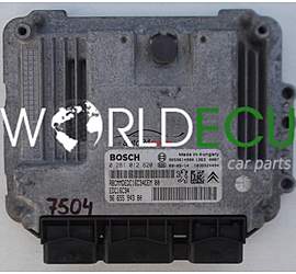 CENTRALINA MOTORE CITROEN PEUGEOT 1.6 HDI BOSCH 0 281 012 620,  0281012620, 96 655 943 80, 96 655 943 80, 9659614980 - 7504  (1)