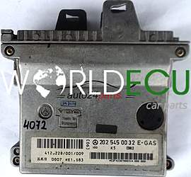 ECU ENGINE CONTROLLER MERCEDES W202 C280 E-GAS A2025450032, 2025450032, A 202 545 00 32, 412.228/001/009, 412228001009