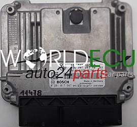 ECU ENGINE CONTROLLER AUDI VW VOLKSWAGEN 2.0 DTI BOSCH 0 281 017 947, 0281017947, 03L 907 309 AD, 03L907309AD