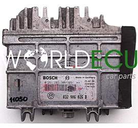 CENTRALINA MOTORE VW VOLKSWAGEN POLO, BOSCH 0 261 203 308 /309, 0261203308 /309, 032 906 026 B, 032906026B