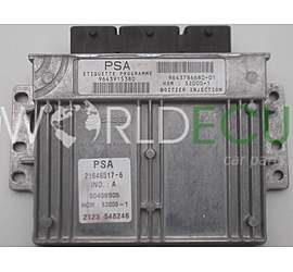 ECU ENGINE CONTROLLER CITROEN C5 1.8 16V 9643915380, 9643786680-01, HOMS2000-1, 21646517-6, 50409S05
