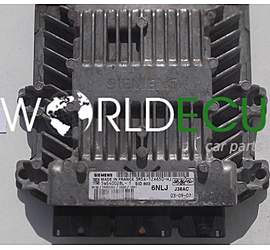 ECU ENGINE CONTROLLER FORD FOCU C-MAX SIEMENS 5WS40028L-T, 5WS40028LT, FoMoCo 3M5A-12A650-HJ, 3M5A12A650HJ, 6NLJ, SID803