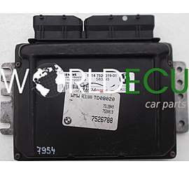 ECU ENGINE CONTROLLER MINI ONE COOPER 1.6 SIEMENS S118012001 M, S118012001M, 1214 7520019-01, 1214752001901