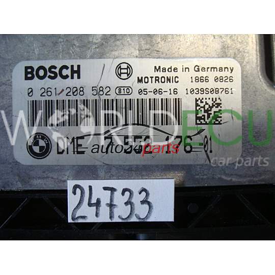 ECU Engine control unit BMW BOSCH 0 261 208 582, 0261208582, 7 552 176, 7552176