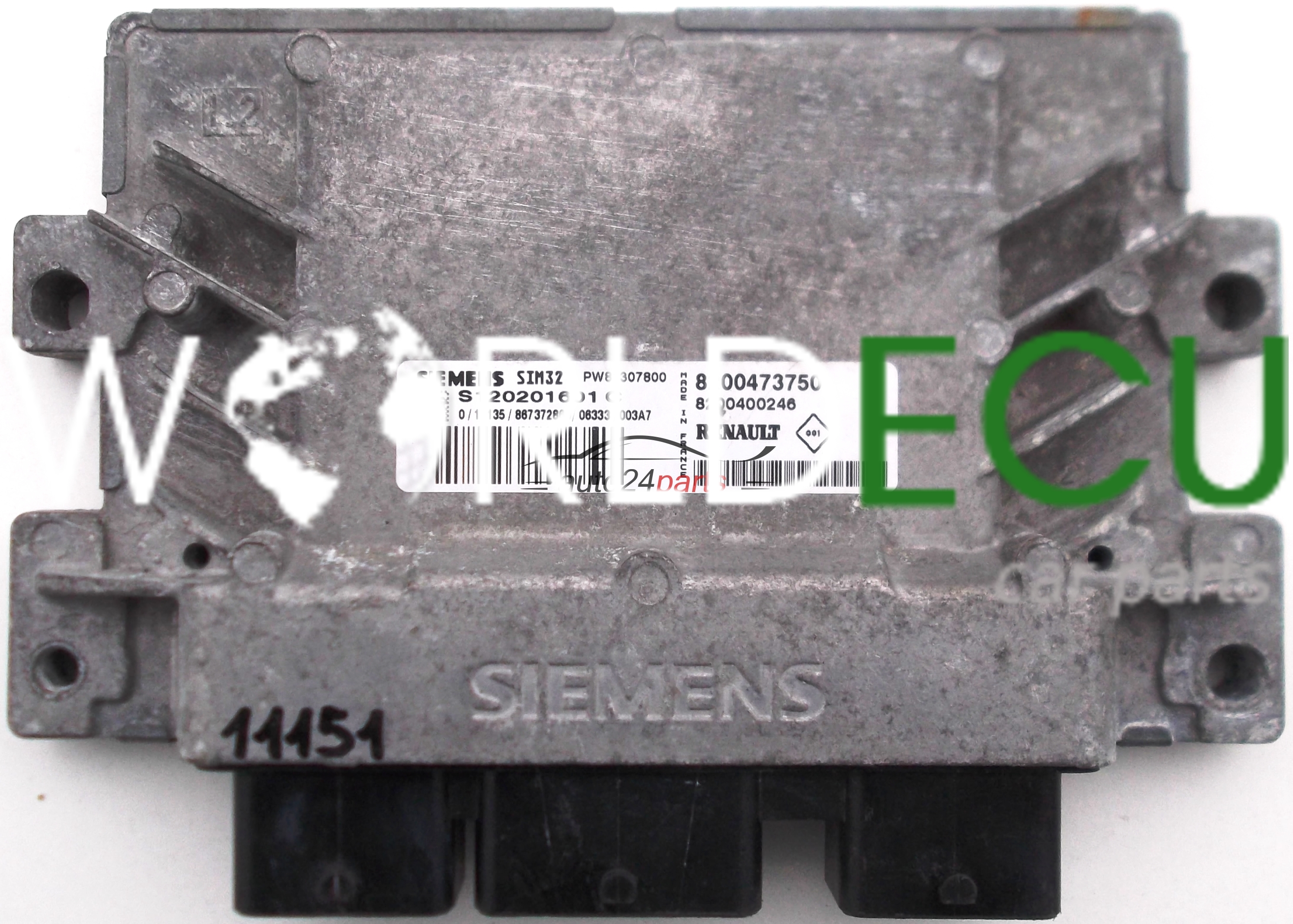 ECU CENTRALITA DE MOTOR RENAULT, SIMENS S120201601 C, S120201601C ...