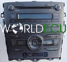 CONTROL PANEL CD RADIO CLIMATRONIC TOYOTA AURIS 55-900-02220-B / 5590002220B / 86120-02520 / 8612002520 / 122000-8900B101 / 1220008900B101 - RK20 (1)