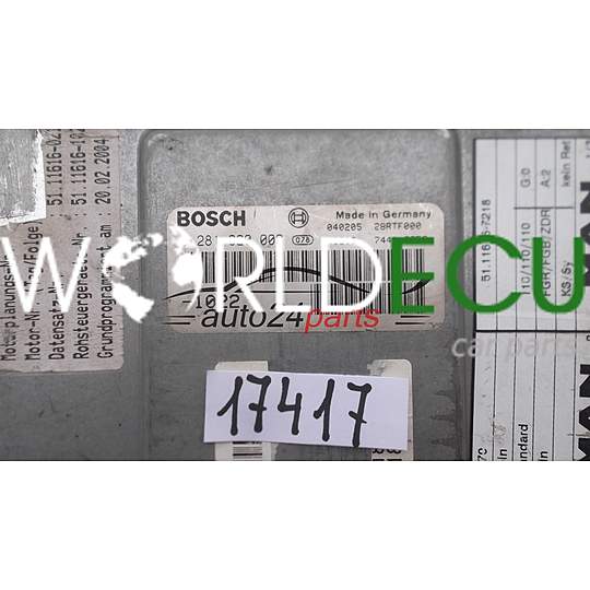 БЛОК УПРАВЛЕНИЯ ДВИГАТЕЛЕМ MAN F2000 BOSCH 0 281 020 009, 0281020009