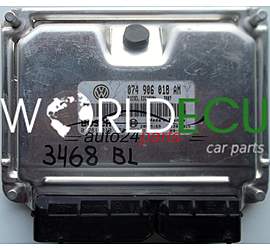 CENTRALINA MOTORE VW VOLKSWAGEN T4 2.5 TDI 074906018AM, 074 906 018 AM, BOSCH 0281010458, 0 281 010 458, DIESEL EDC15UM+ 3907 28SA5169