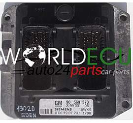 CENTRALINA MOTORE OPEL VECTRA B 1.8 GM 90 569 370, 90569370, SIEMENS 5WK9 1706, 5WK91706