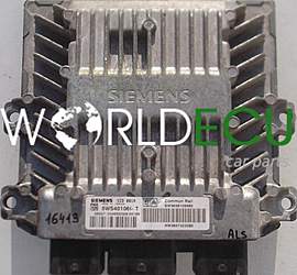 ECU ENGINE CONTROLLER CITROEN C3 SIEMENS 5WS40106I-T, 5WS40106IT, SW9656109980, HW9647423380