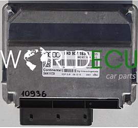 ECU ENGINE CONTROLLER  AUDI A4 S4 8K0 907 163 A, 8K0907163A, 5WK11731