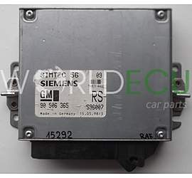 CENTRALINA MOTORE OPEL VECTRA B 1.8 X18XE 2.0 X20XEV 90506365 RS, 90 506 365, 90512130, 90 512 130, 6237455, 62 37 455, SIEMENS SIMTEC 56 5WK9073, 5WK9 073, S96007