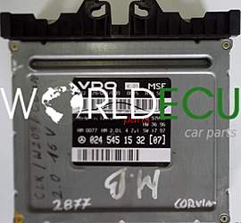 ECU ENGINE CONTROLLER MERCEDES W208 CLK 200 A0245451532, 0245451532 (07), A 024 545 15 32 (07), VDO 412.229/021/009, 412229021009