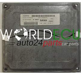 ECU ENGINE CONTROLLER FORD FIESTA 1.3 SIEMENS S118763006 A, S118763006A, 4S61-12A650-KA, 4S6112A650KA,  9ANA, SIM21