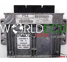 ECU ENGINE CONTROLLER CITROEN C3 1.4 21647358-2, 9647355180, 9642222380