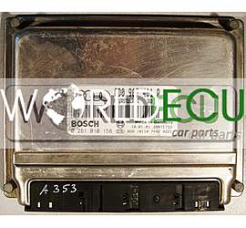 CENTRALINA MOTORE 8D0907401P / 0281010158 / MOTORSTEUERUNG D68 / 28RTE733