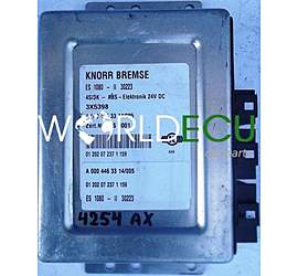 ECU CENTRALINA ABS MERCEDES ATEGO 3X5398, AS 3001, ES 1080 - II 30223 KNORR BREMSE A0004463314, 0004463314, A 000 446 33 14/005