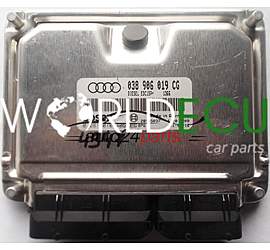 ECU ENGINE CONTROLLER AUDI A4 1.9 TDI 038906019CG, 038 906 019 CG BOSCH 0281010406, 0 281 010 406