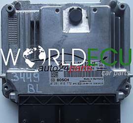 CENTRALINA DO MOTORE SKODA SUPERB 2.0 TDI 03L906018CF, 03L 906 018 CF, 03L906018BR, 03L 906 018 BR, BOSCH 0281016772, 0 281 016 772, DIESEL EDC17C46 CFFB 6424, 1039S41720