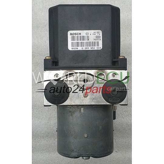 ABS POMPA CENTRALINA BMW BOSCH 0265225057, 34.51-6756776, 34516756776, 0265950003