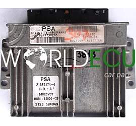 CENTRALINA MOTORE PEUGEOT 307 1.4 SAGEM 21584174-4, 215841744, 9647759780 9646185180