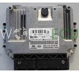 Engine control unit - ECU controllers KIA CARENS 2.0 CRDI BOSCH 0 281 012 671, 0281012671, 39113-27370, 3911327370