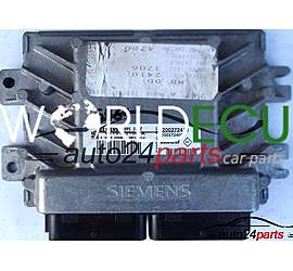 CALCULATEUR MOTEUR RENAULT MEGANE SCENIC 1.6 SIEMENS S110140100A, S110140100 A 8200272410 8200272406