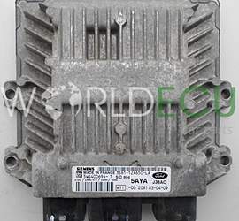 Engine control unit - ECU controllers FORD FIESTA 1.4 TDCI SIEMENS 5WS40069A-T, 5WS40069AT, 3S61-12A650-LA, 3S6112A650LA, 5AYA, SID 804
